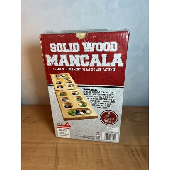 Solid Wood Mancala Game Folding  Cardinal - Picture 3 of 5